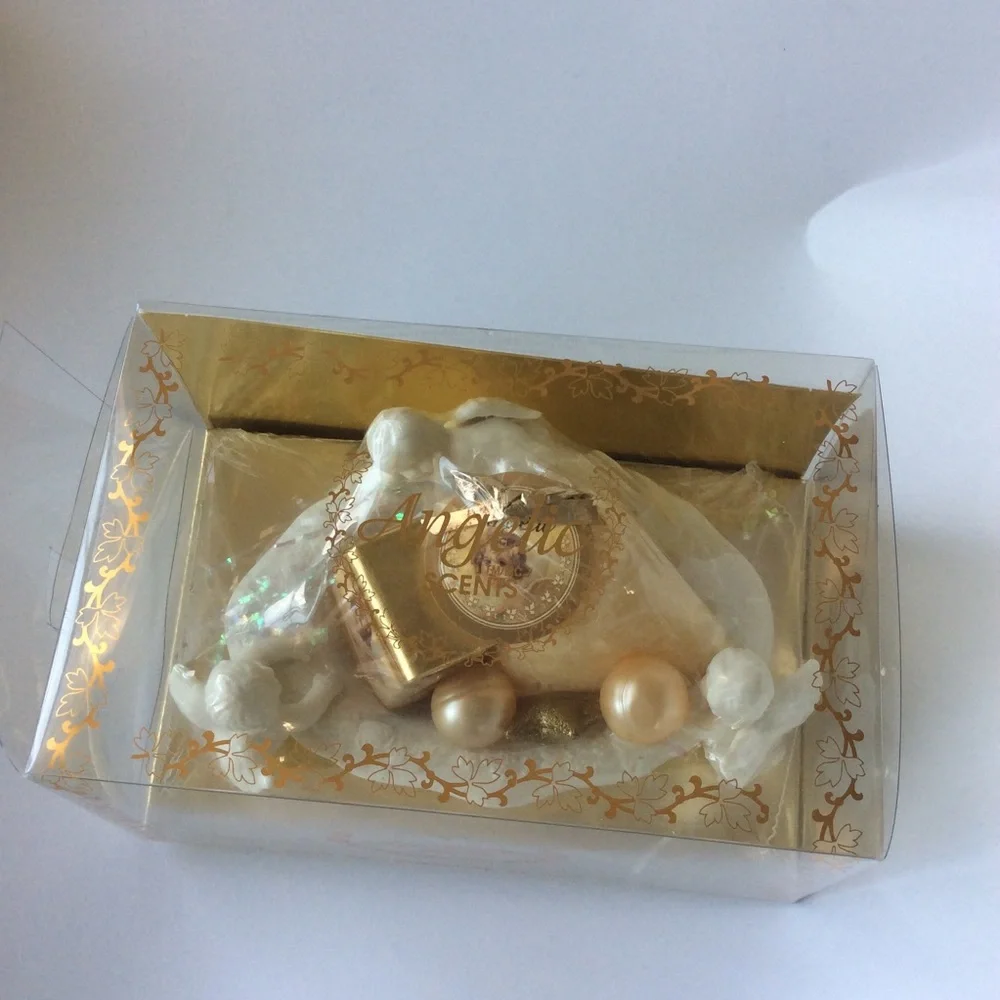 Angelic Scents Cream Cherub Soap Dish Vintage New
